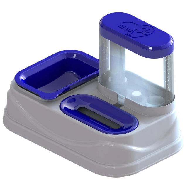 Comedouro e Bebedouro PELOS CURTOS E LONGOS SOLUTION MMA PET Para cães e Gatos